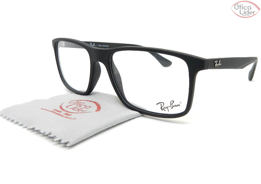 Ray-Ban RX7120l 5196 55 Acetato Preto