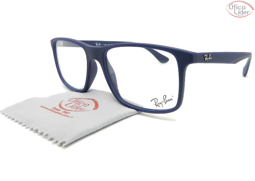 Ray-Ban RX7120l 5412  55 Acetato Azul Marinho