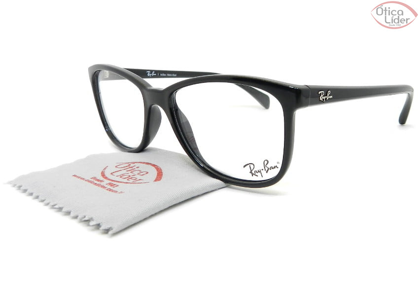 Ray-Ban RX7121l 2000 53 Acetato Preto