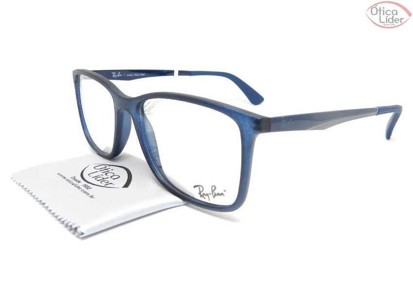 Ray-Ban RX7133l 5679 55 Acetato / Metal Azul