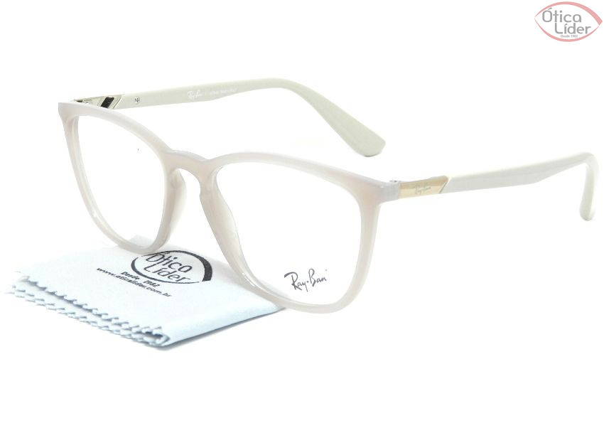 Ray-Ban RX7136l 5743 52 Acetato Bege