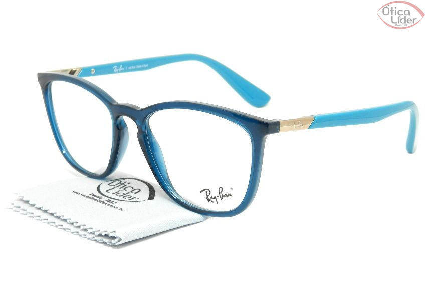 Ray-Ban RX7136l 5744 52 Acetato Azul