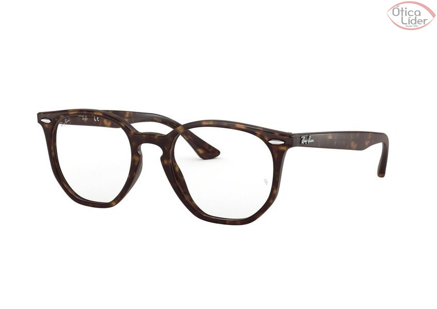 Ray-Ban RX7151 2012 52 Hexagonal Acetato Mesclado