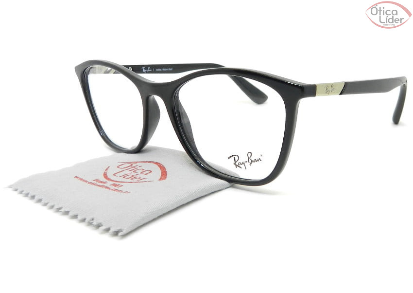 Ray-Ban RX7157l 5697 52 Acetato Preto