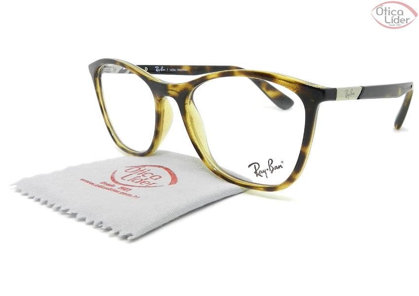 Ray-Ban RX7157l 5856 52 Acetato Havana