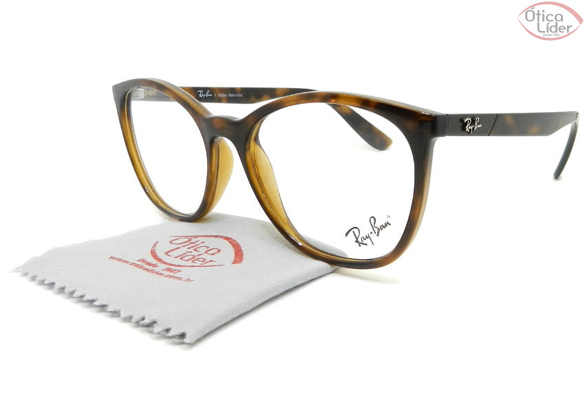 Ray-Ban RX7161l 5894 52 Acetato Dark Havana