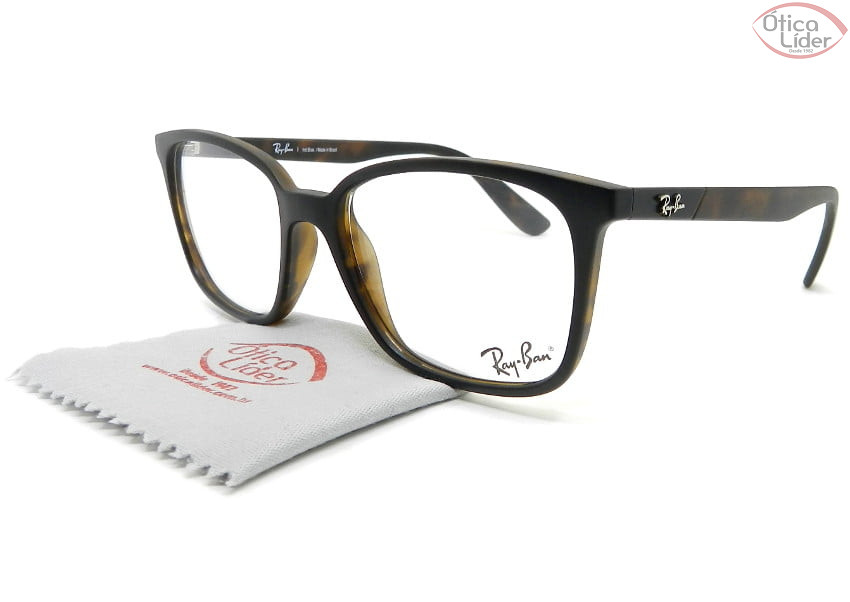 Ray-Ban RX7167l 5924 53 Acetato Havana fosco