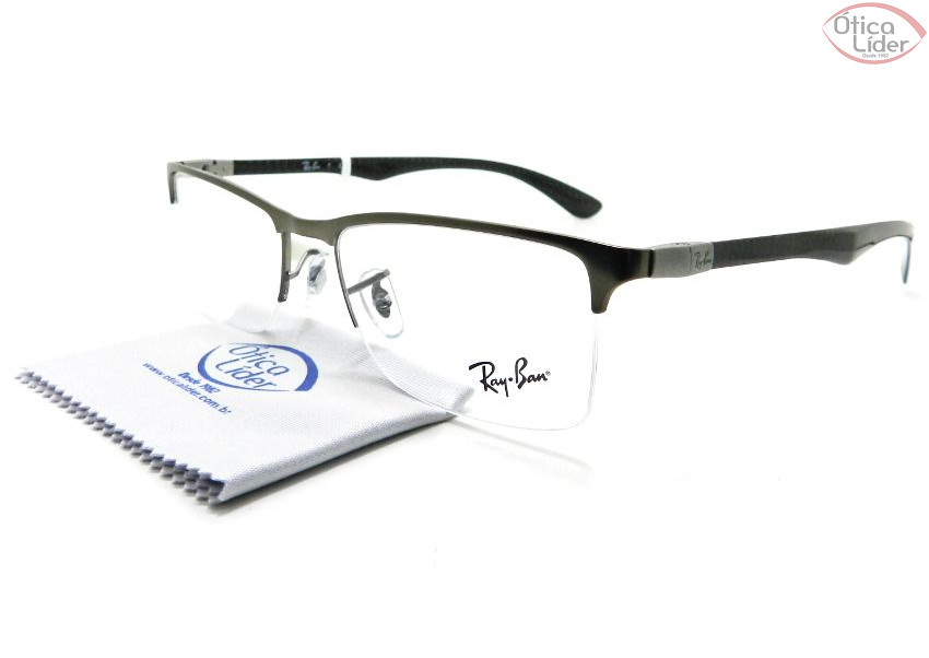 Ray-Ban RX8413 2620 54 fny Metal / Fibra de Carbono Chumbo
