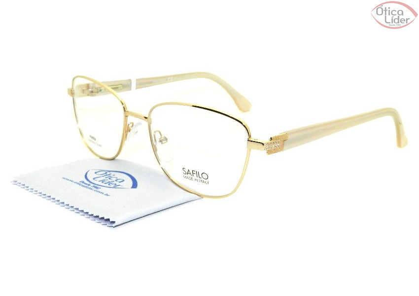 Safilo SA  6011 4ip 54 Metal Dourado / Acetato Bege