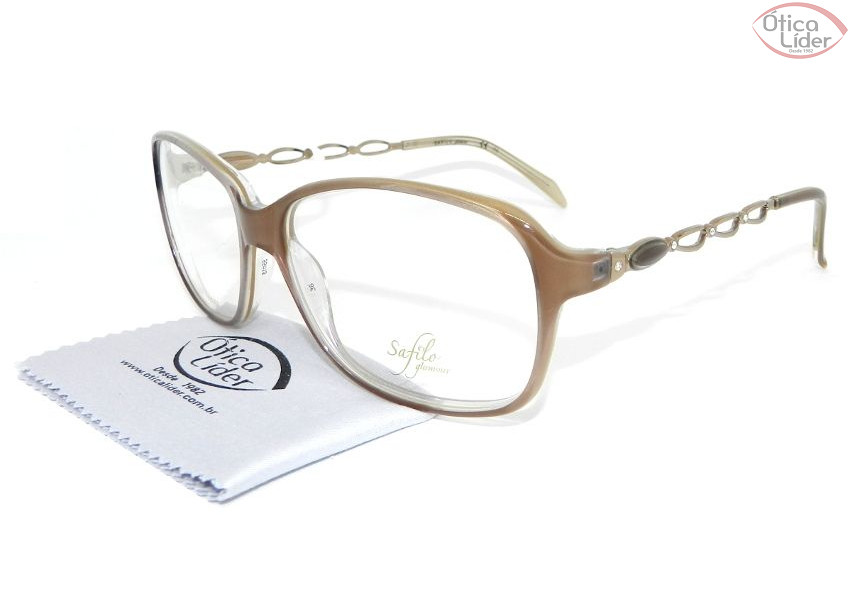 Safilo SA glam 100 5k1 55 Acetato Marrom / Metal Bronze