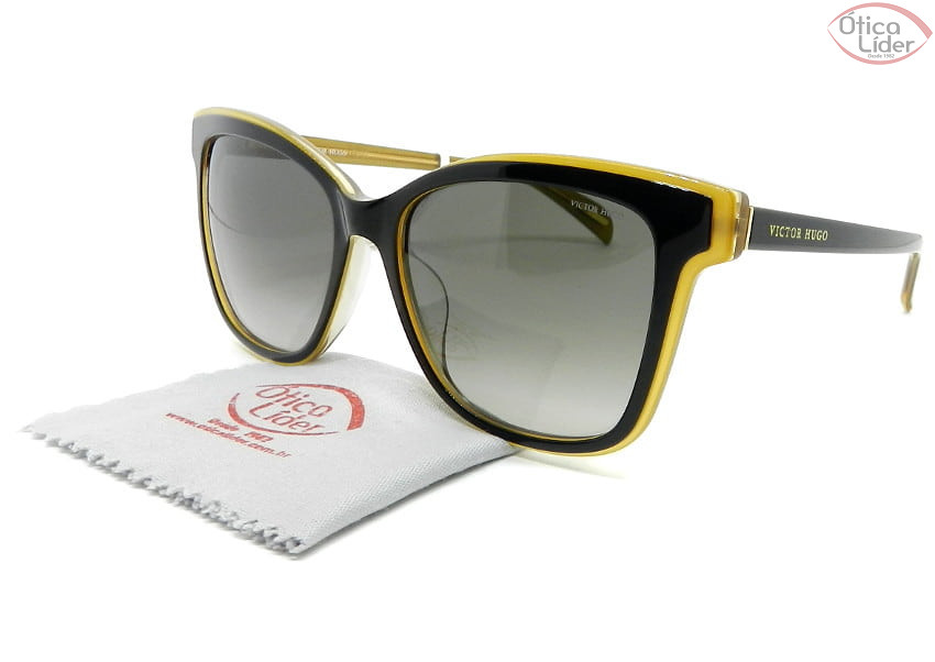 Victor Hugo SH1790 col.0c13 54 Acetato Preto / Dourado