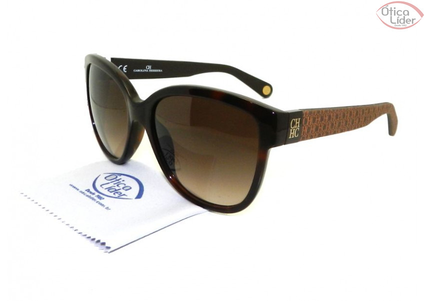 Carolina Herrera SHE644 09xk 56 Acetato Marrom / Mesclado