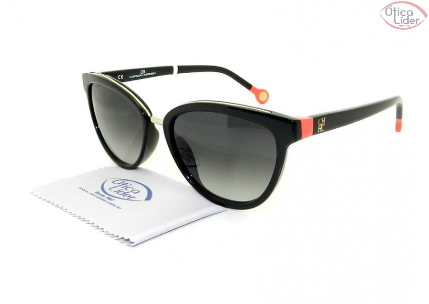 Carolina Herrera SHE688 700k 54 Acetato Preto / Vermelho
