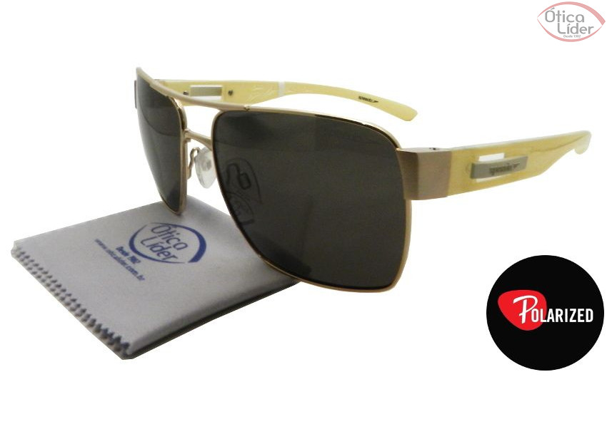 Speedo SP3033 04g 59 Metal Dourado / Acetato Bege Polarizado
