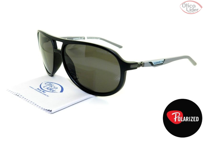 Speedo SP 5011 a01 61 Acetato Preto / Cinza Polarizado