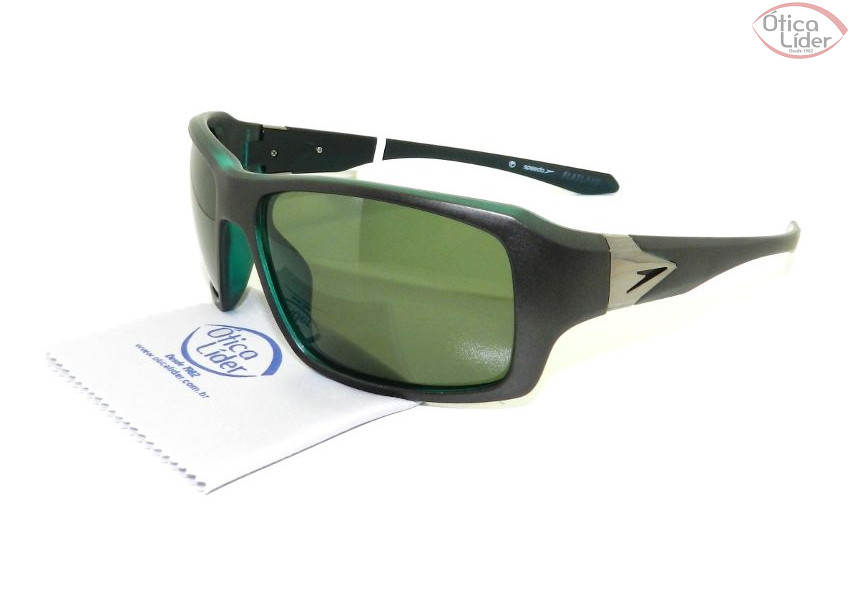Speedo SP 5043 d01 60 Acetato Preto / Verde Polarizado