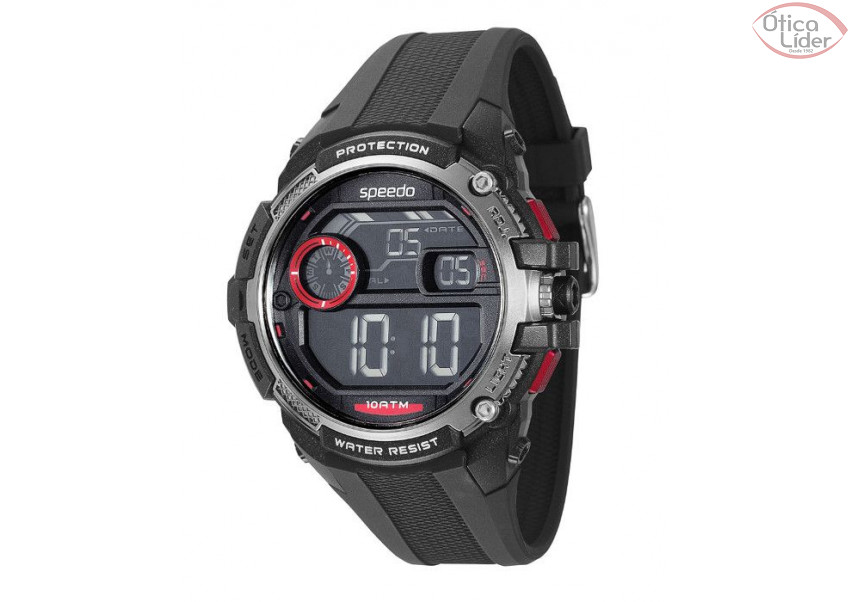Speedo SP 65066g0evnp1 Esportivo Preto / Vermelho Redondo