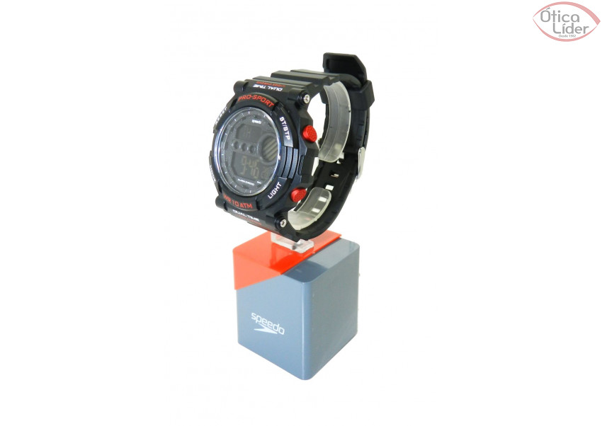Speedo SP 80566g0ebnp2 Esportivo Preto / Vermelho