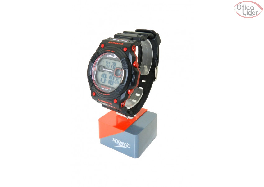 Speedo SP 80570g0ebnp2 Esportivo Preto / Vermelho