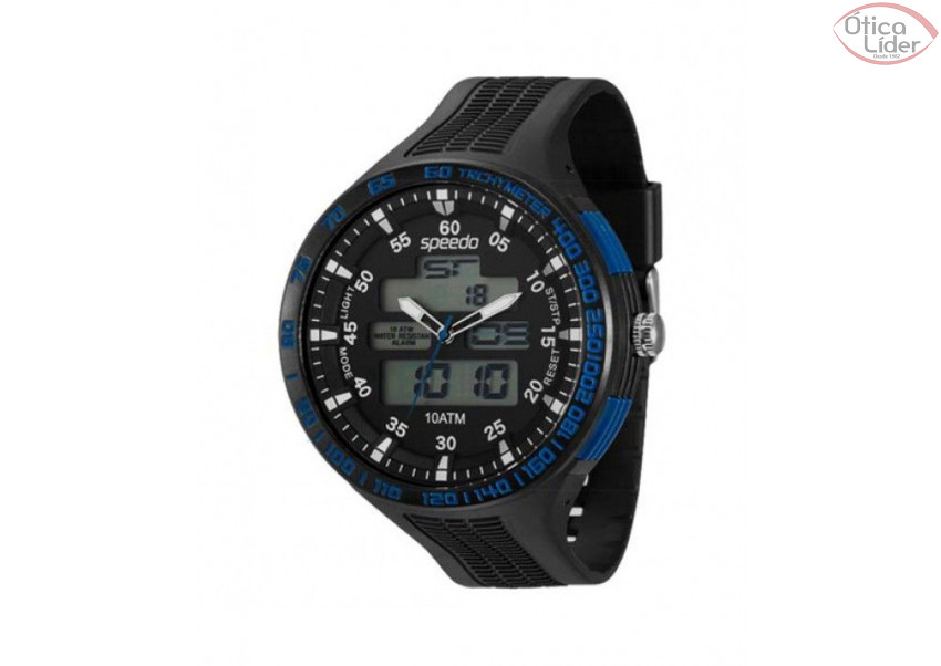 Speedo SP 81075g0egnp2 Preto / Azul Redondo