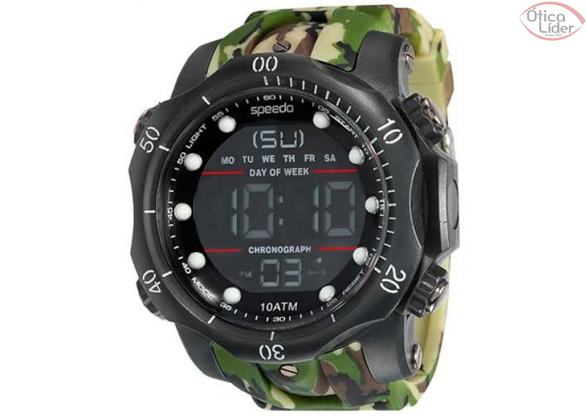 Speedo SP 81078g0egnp4 Pulseira Plastico Camuflado Militar