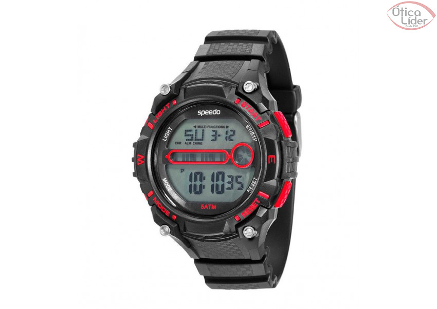 Speedo SP 81080g0egnp1 Esportivo Preto / Vermelho