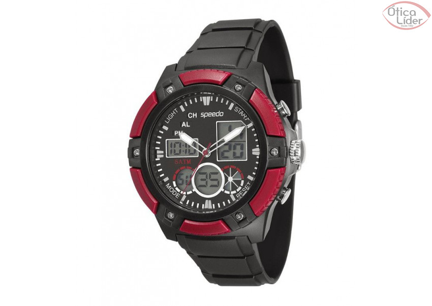 Speedo SP 81083g0egnp1 Esportivo Preto / Vermelho