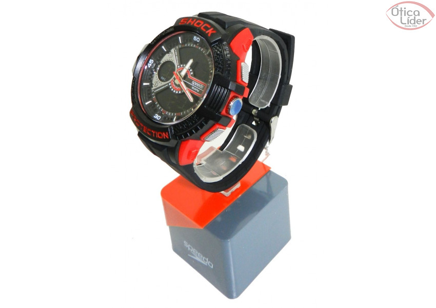 Speedo SP 81088g0egnp2 Esportivo Preto / Vermelho