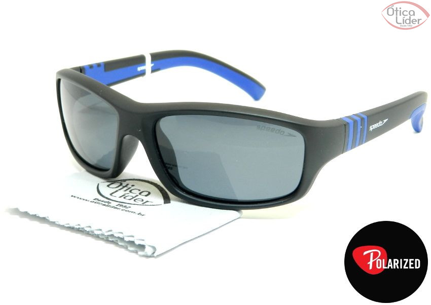 Speedo SP Arcade a02 55 Infantil Acetato Preto / Azul Polarizado
