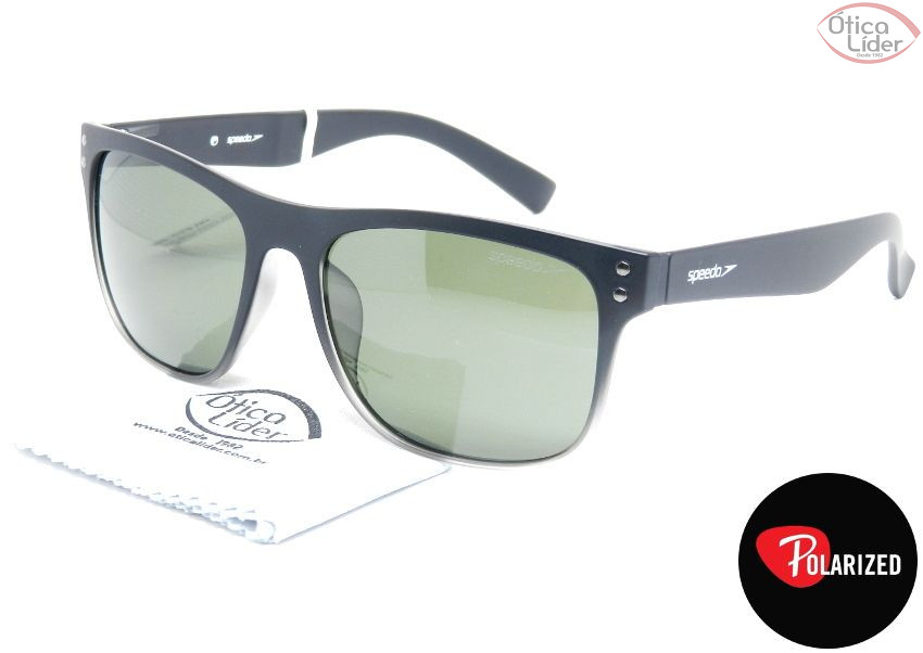 Speedo SP Bellagio a01 54 3p Acetato Preto Degradê Polarizado
