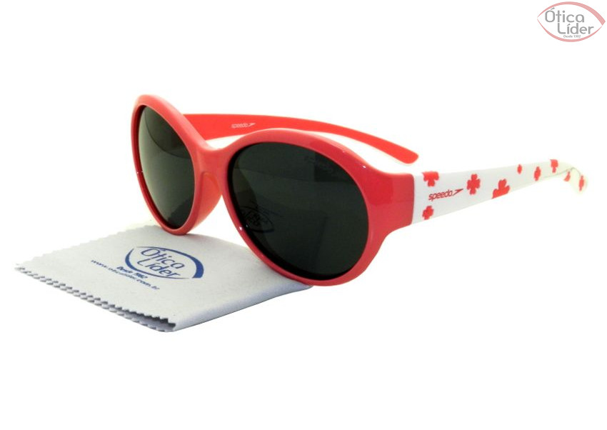 Speedo SP Grab c02 50 Infantil Acetato Rosa / Branco