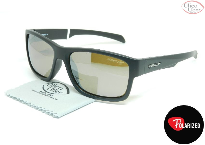 Speedo SP Impperial a01 58 Acetato Preto Espelhado Polarizado