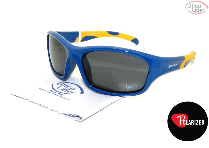 Speedo SP Inline d04 54 Infantil Acetato Azul / Amarelo Polarizado