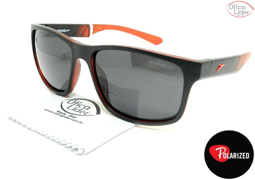 Speedo SP Kayak h02 59 Acetato Preto Mesclado / Vermelho Polarizado