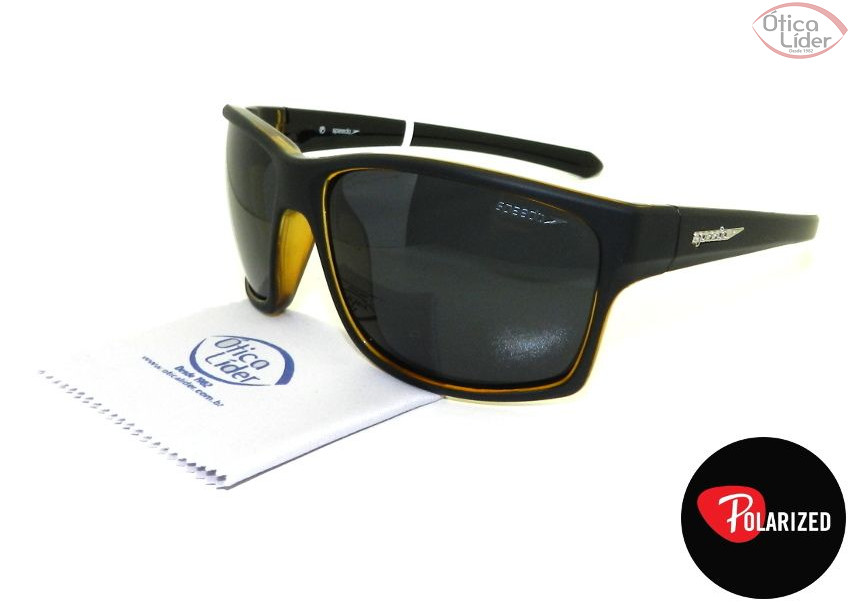Speedo SP Lake a05 62 Acetato Preto / Amarelo Polarizado
