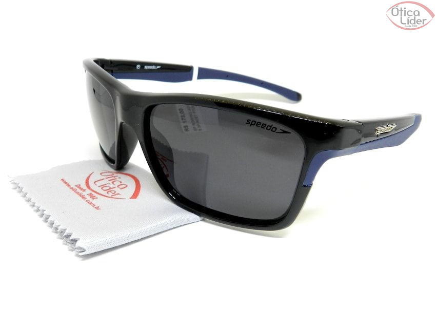 Speedo SP Rowing a01 60 Acetato Preto / Azul Polarizado