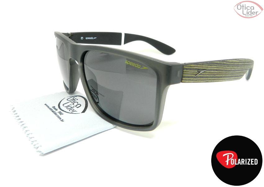 Speedo SP Sirena t01 59 Acetato Cinza / Marrom Madeira Polarizado