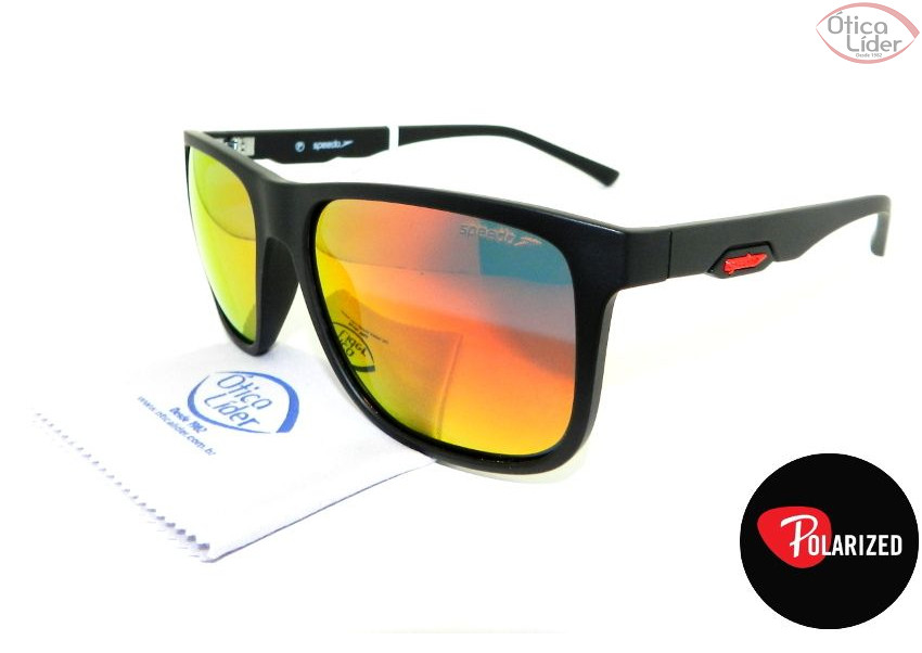 Speedo SP Supercross a02 58 Acetato Preto Espelhado Polarizado