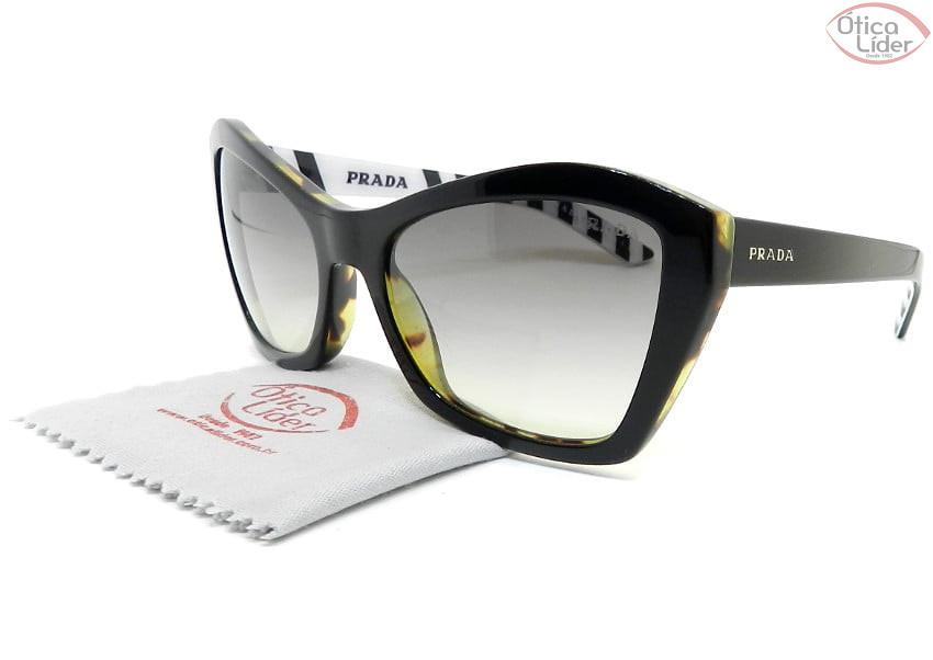 Prada SPR07x nai 130 55 Acetato Preto / Tartaruga