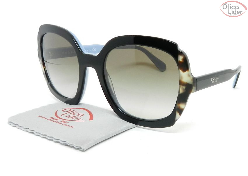 Prada Heritage SPR16u khr 0a7 54 Acetato Preto Azul at 20 de