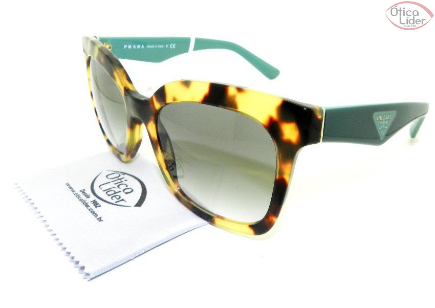 Prada SPR 24q 7s0 1e0 53 Acetato Mesclado / Verde