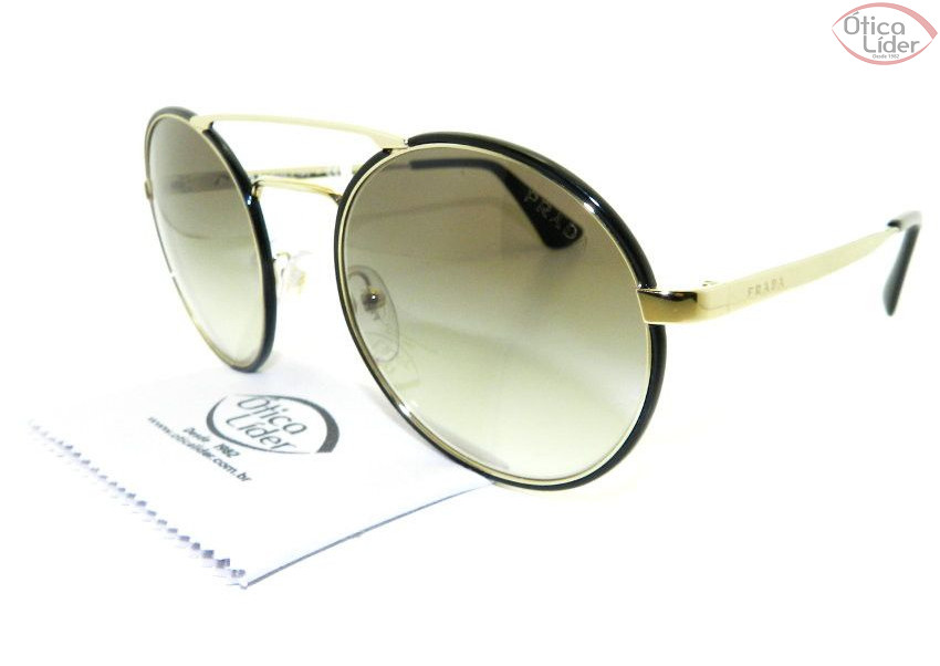 Prada SPR 51s 1ab 0a7 54 Metal Dourado / Preto