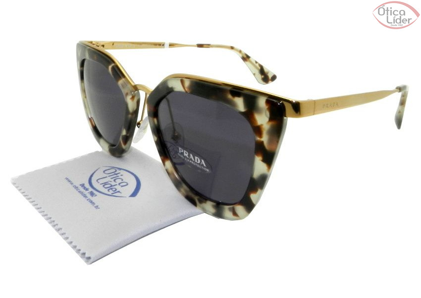 Prada SPR 53s uao 6o2 52 Acetato Mesclado / Metal Dourado
