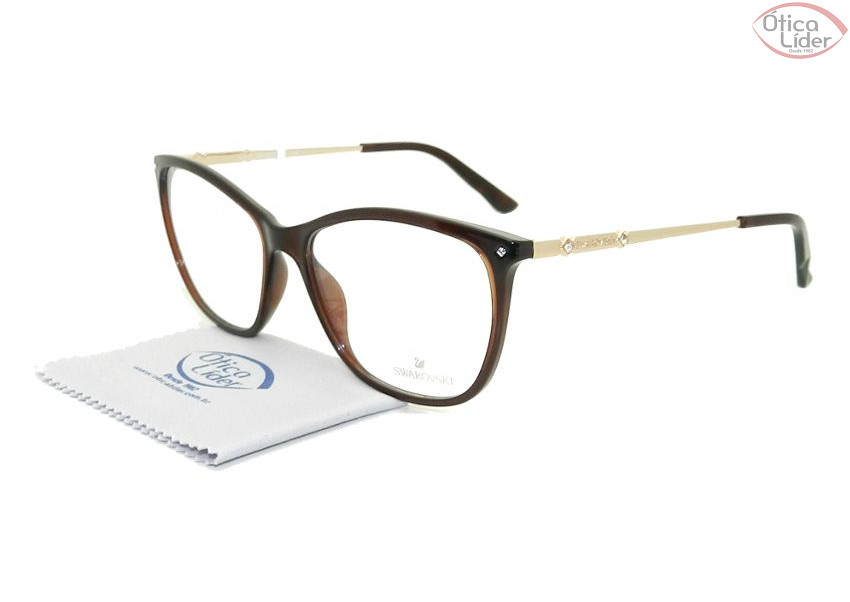 Swarovski SWA 5178 045 54 Acetato Marrom / Metal Dourado