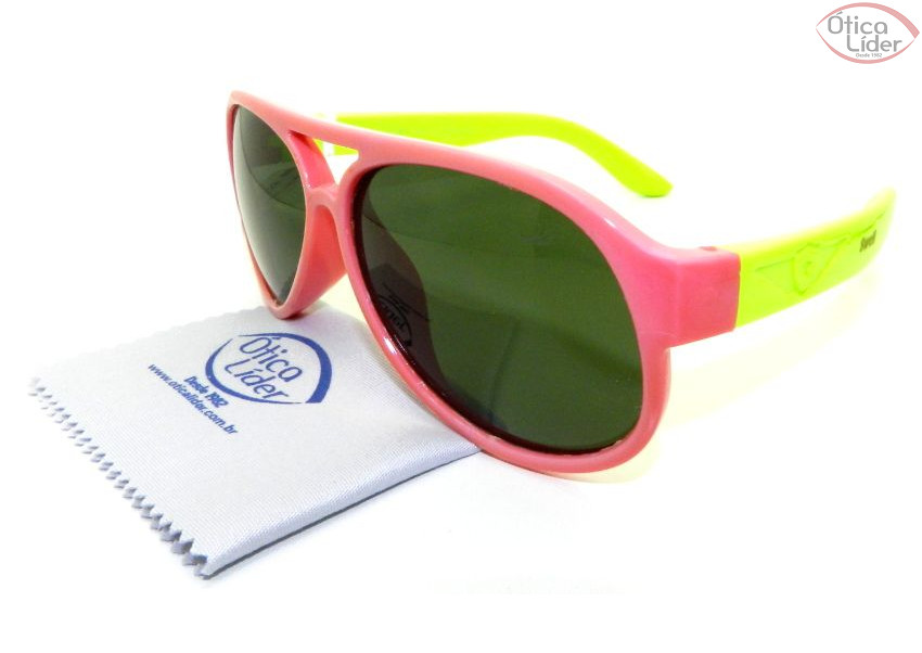 Swell SW 806 50 Infantil Aviador Acetato Rosa / Verde Polarizado