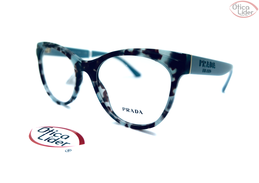 Prada VPR 05w 05h 101 53  Acetato tartaruga mesclado/ haste azul