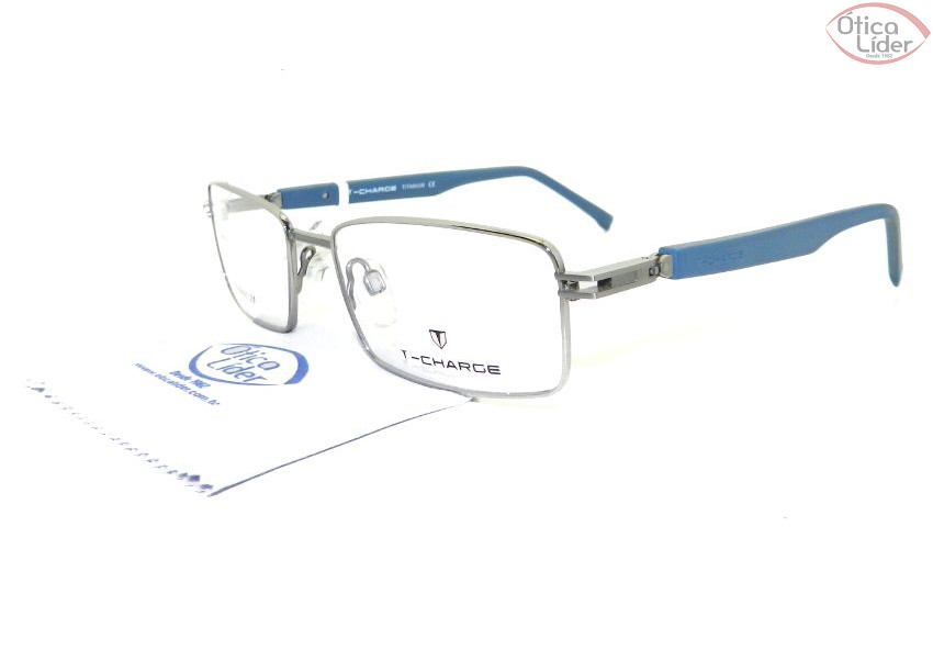T-Charge T1115 03g 53 Titanium Prata / Acetato Azul