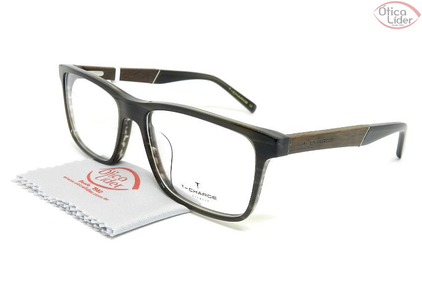 T-Charge T6185 e01 58 Acetato Preto Mesclado