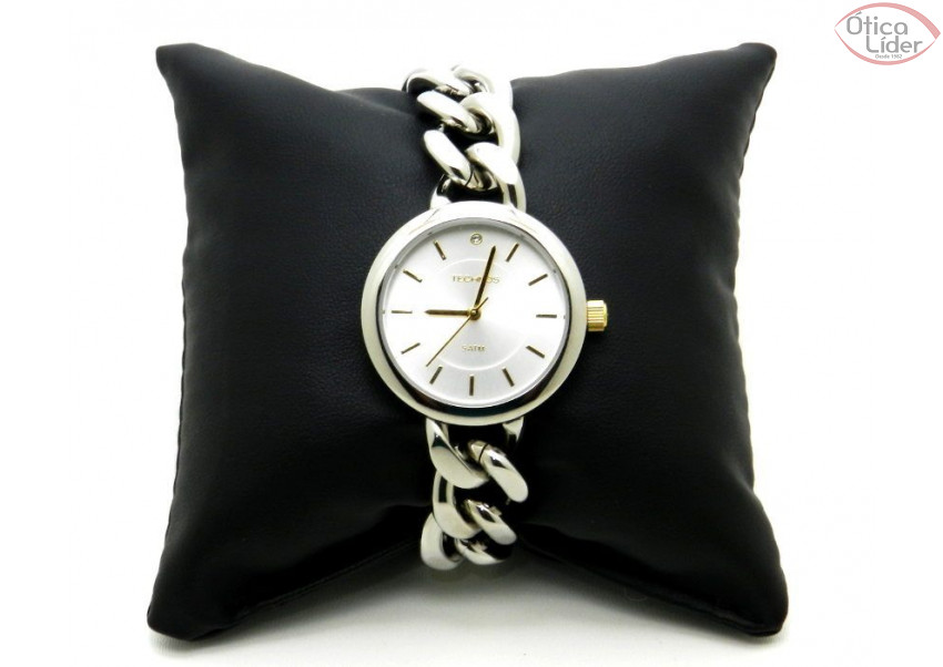 Technos TE 2036 loq/1k Aço Prata Redondo Elegance