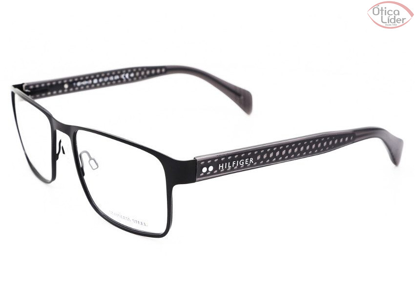 Tommy Hilfiger TH 1256 4km 55 Metal Preto